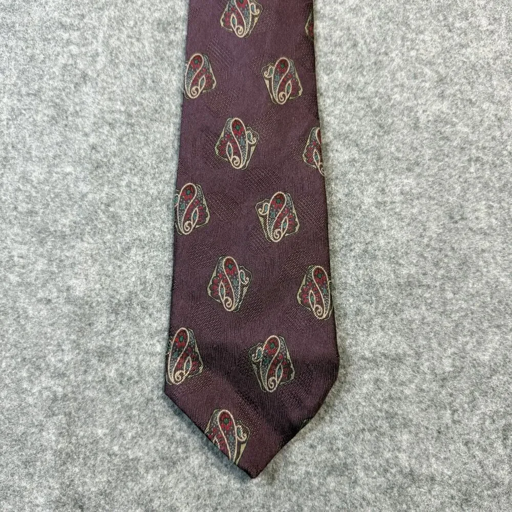 Embassy Square Mens Dress Tie Italian Silk